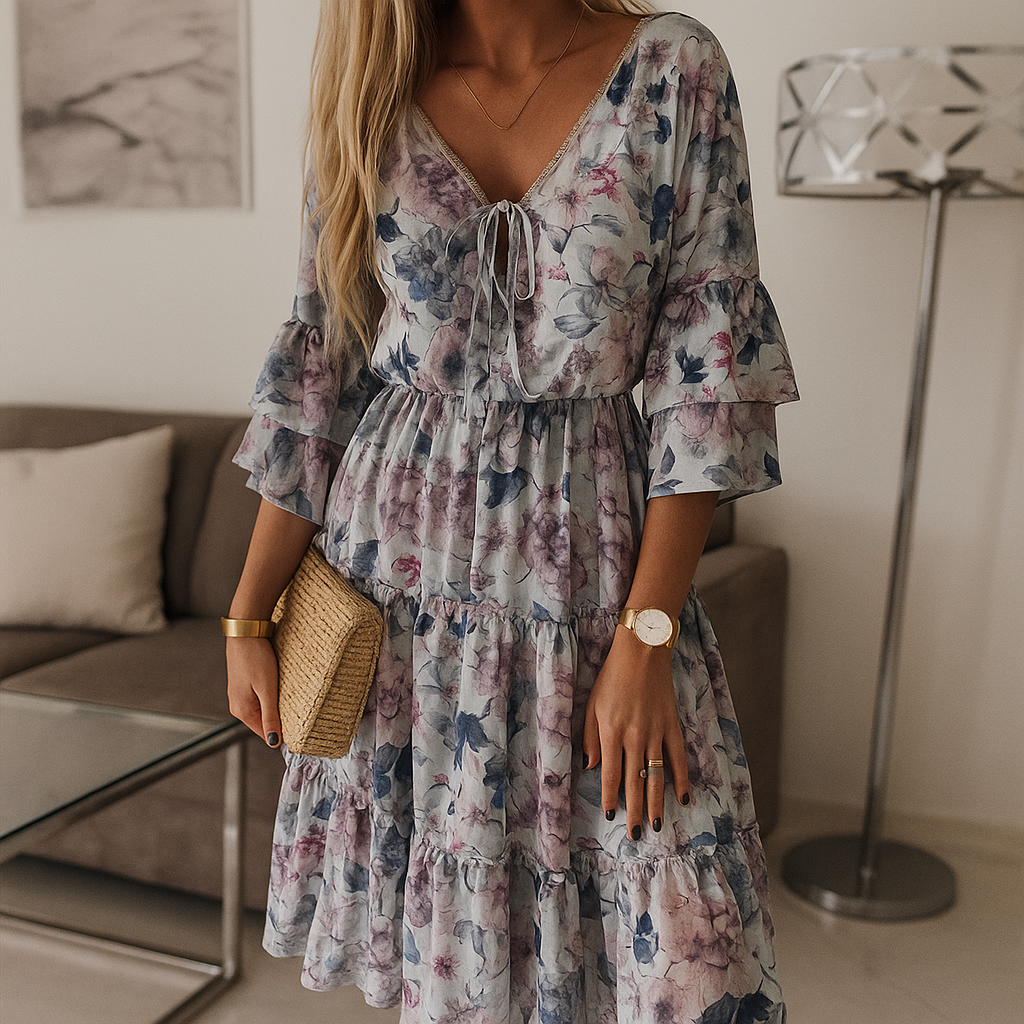 Lisara™ Elegante Bloemen Jurk
