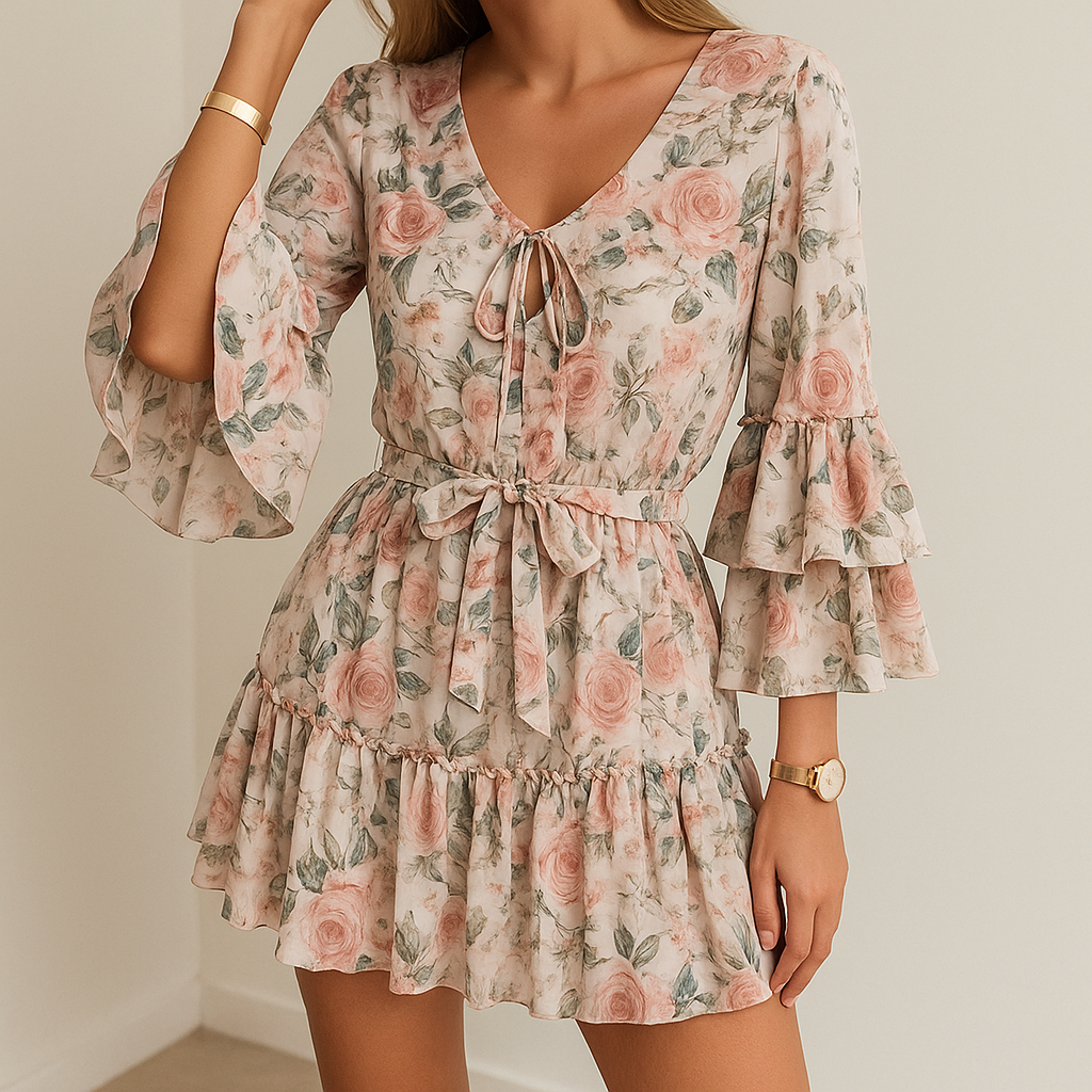 Lisara™ Elegante Bloemen Jurk