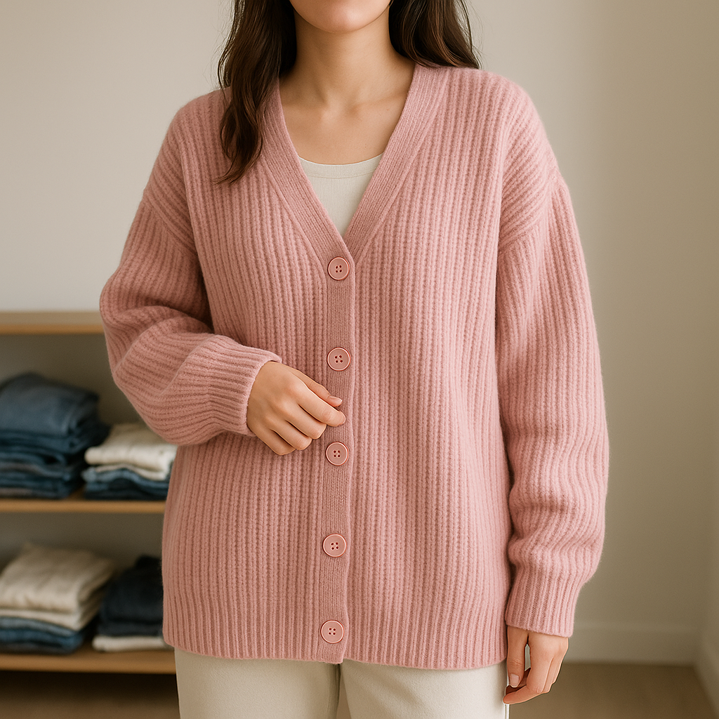 Elina™ Gebreid Knopen Vest