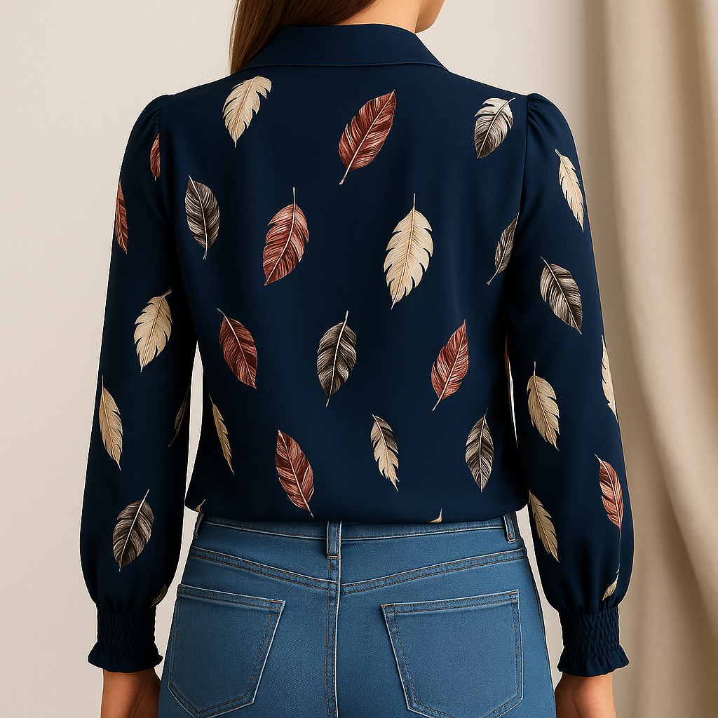Velyne™ Stijlvolle Verenprint Blouse