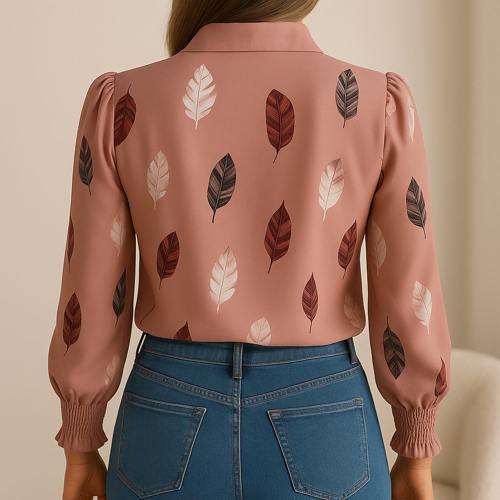 Velyne™ Stijlvolle Verenprint Blouse