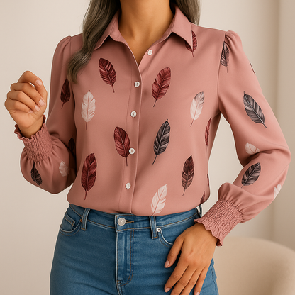 Velyne™ Stijlvolle Verenprint Blouse