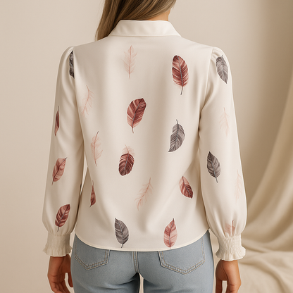 Velyne™ Stijlvolle Verenprint Blouse
