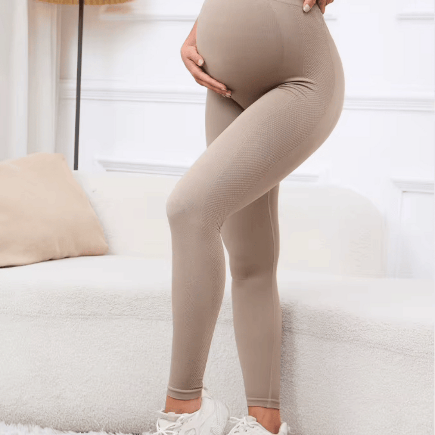 Zwangerschapsleggings – Hoge Taille Leggings met Buiksteun & Comfortabele Stretch