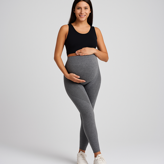 Zwangerschapsleggings – Hoge Taille Leggings met Buiksteun & Comfortabele Stretch