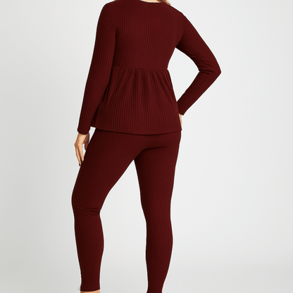 Fashion Zwangerschapsset 2-delig – Comfortabele Top & Broek met Stretch