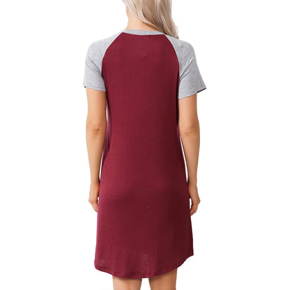 3-in-1 Zwangerschaps- & Voedingsnachthemd – Comfortabel Labor & Nursing Gown met Zipper