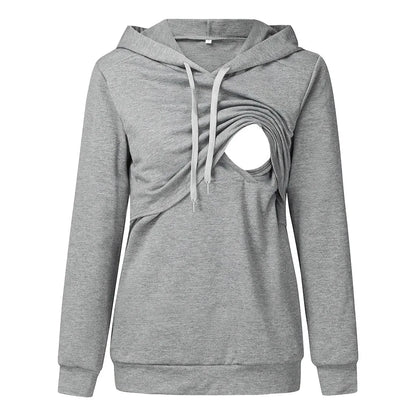 Zwangerschaps- & Voedingshoodie – Comfortabele Hoodie met Borstvoedingsfunctie