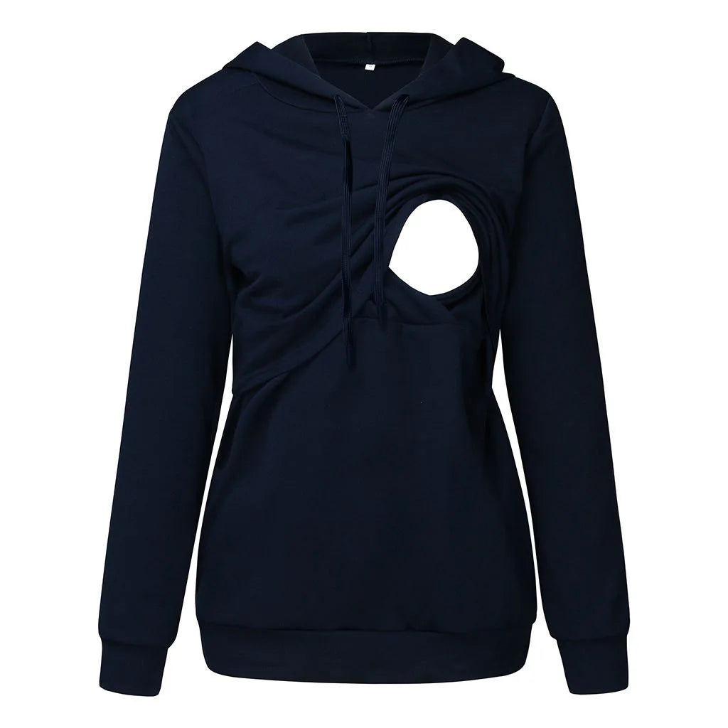 Zwangerschaps- & Voedingshoodie – Comfortabele Hoodie met Borstvoedingsfunctie
