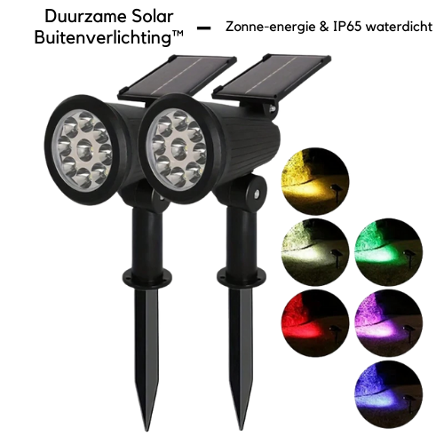 Duurzame Solar Buitenverlichting™ – Heldere LED Spots voor Tuin & Oprit