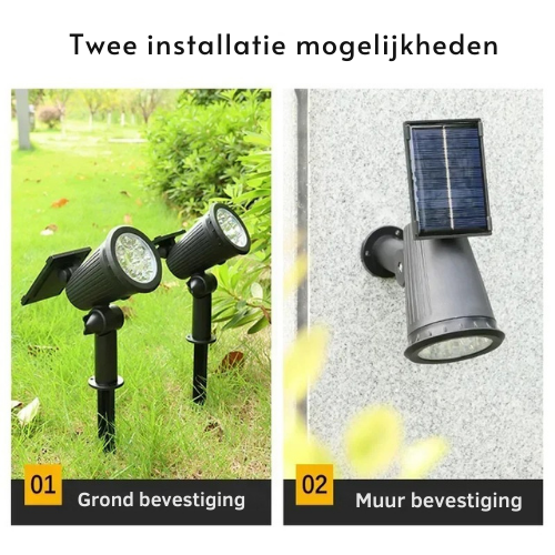 Duurzame Solar Buitenverlichting™ – Heldere LED Spots voor Tuin & Oprit